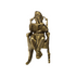 BRASS GANESH ON ROCKING CHAIR