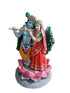 Radha Krishna on Lotus Deity 10"